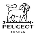 LOGO PEUGEOT - ROUGE CMJN SUR FOND BLANC